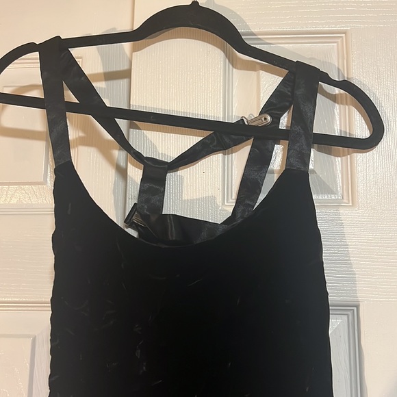 Emporio Armani Vintage Velvet Strappy Mini Dress - Picture 3 of 7